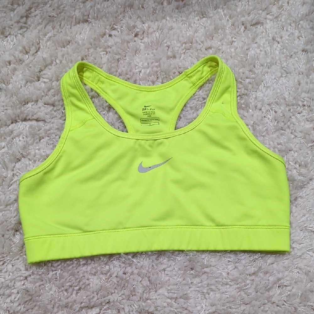 Nike Neon Yellow Sports Bra